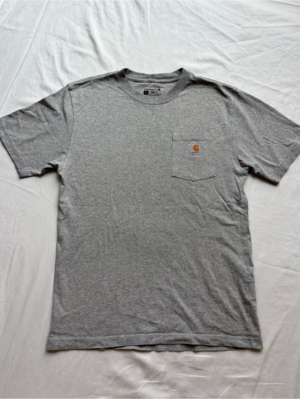 Carhartt Short-Sleeve Pocket Tee in Heather Gray
